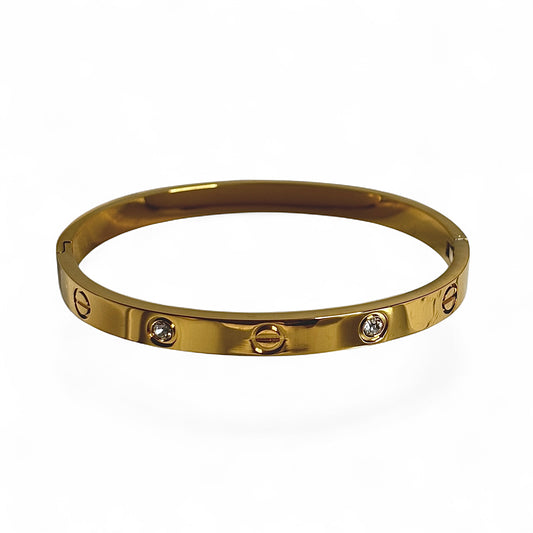 Bracelet Denaya épais diamant [GOLD]