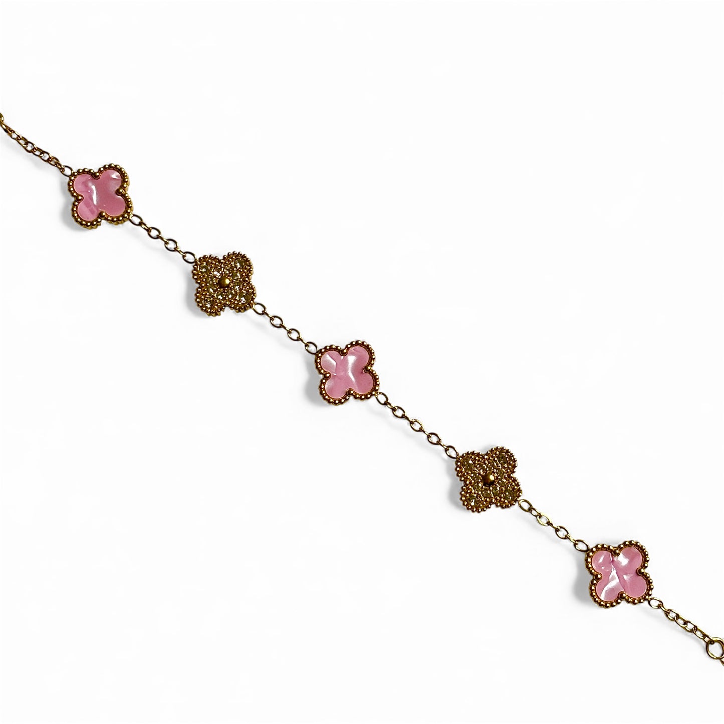 Bracelet trèfle diamant [ROSE]