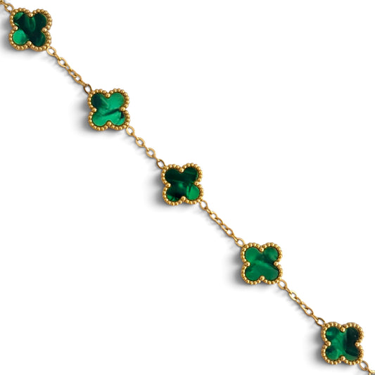 Bracelet trèfle [VERT]