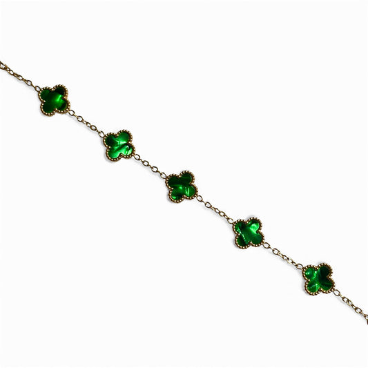 Bracelet trèfle [VERT]
