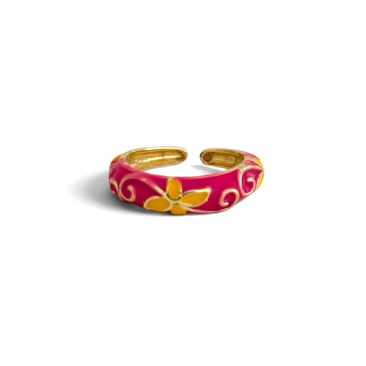 Bague Thaïlandaise [ROSE FUSHIA]