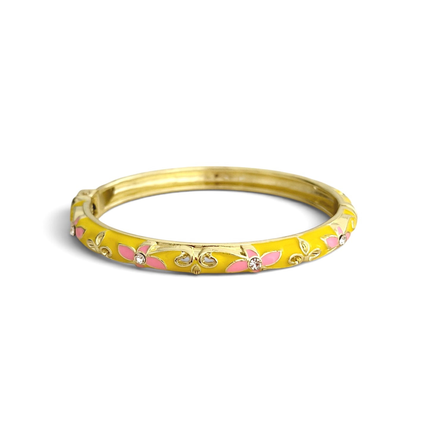 Jonc Thaïlandais fin [JAUNE ET ROSE]