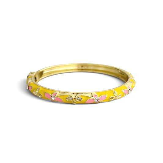 Jonc Thaïlandais fin [JAUNE ET ROSE]