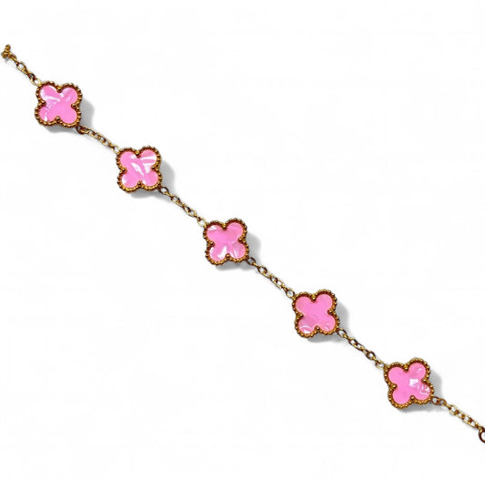 Bracelet trèfle [ROSE]