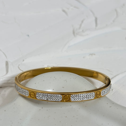 Bracelet C diamant épais [GOLD]