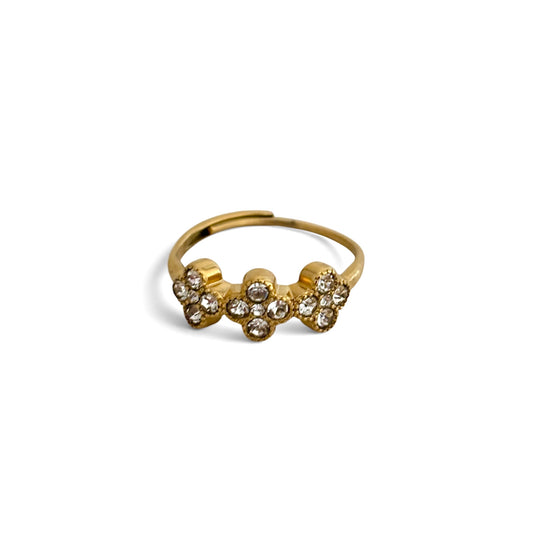 Bague Flower ajustable [GOLD]