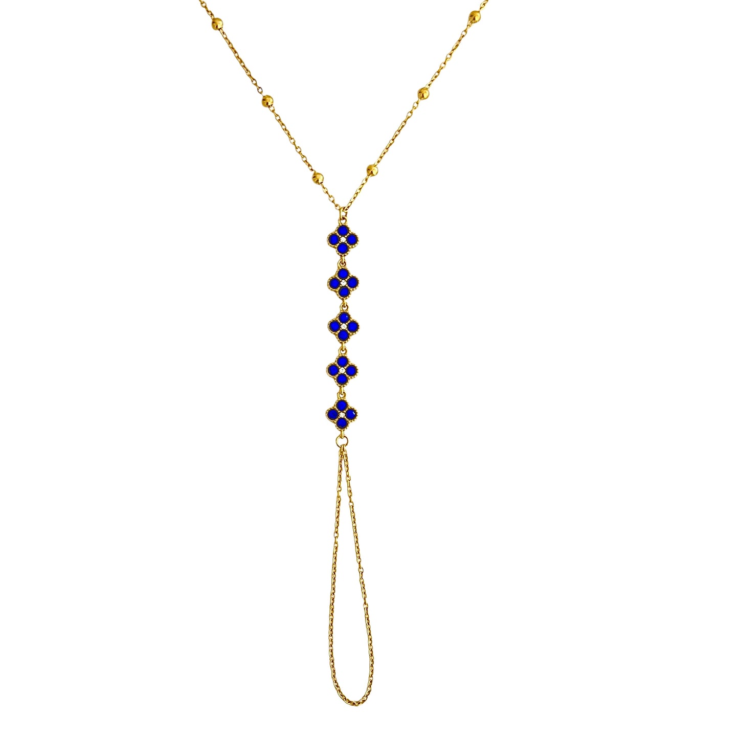 Chaîne de main Lina [BLEU ROI]