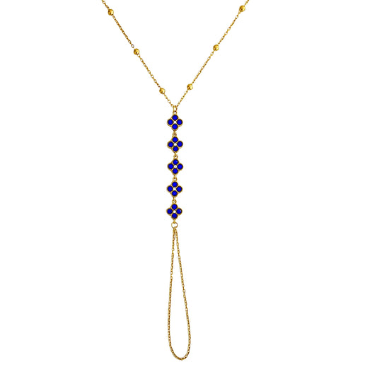 Chaîne de main Lina [BLEU ROI]