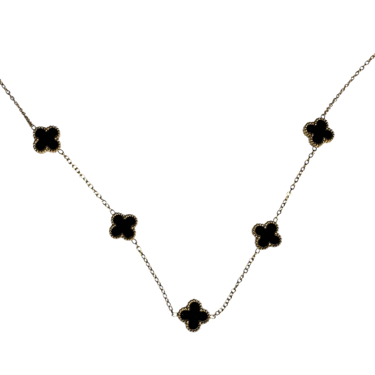 Collier trèfle [GOLD NOIR]