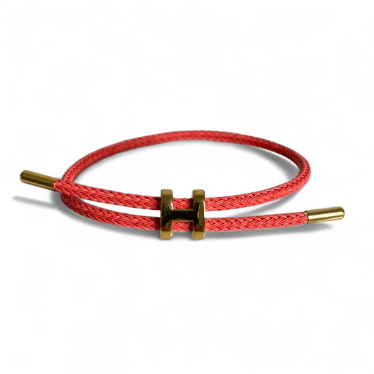 Bracelet corde [ROSE FONCÉ]