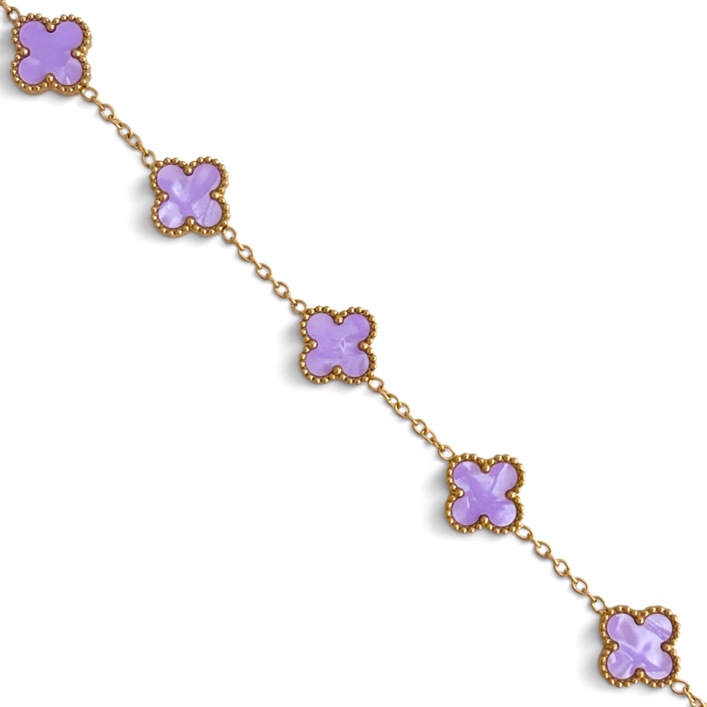 Bracelet trèfle [VIOLET]