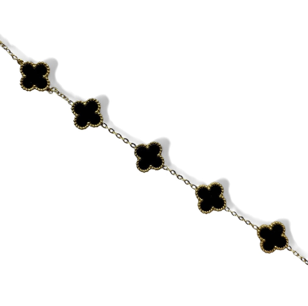 Bracelet trèfle [NOIR]