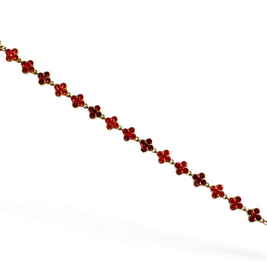 Bracelet Flower [ROUGE]