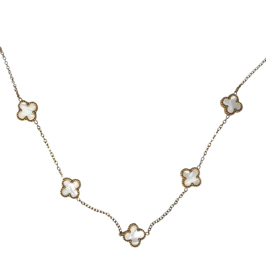 Collier trèfle [GOLD BLANC]
