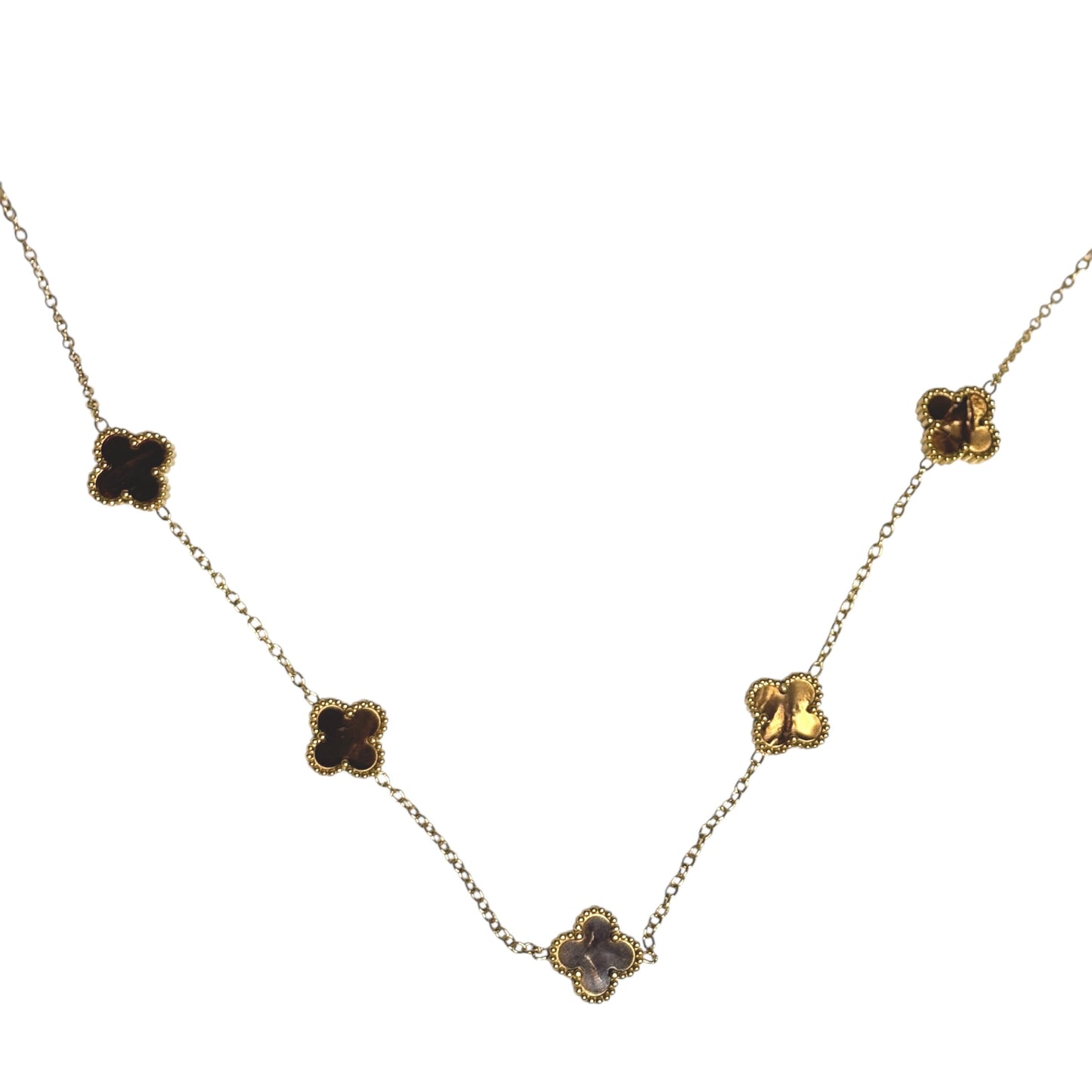 Collier trèfle [GOLD MARRON]