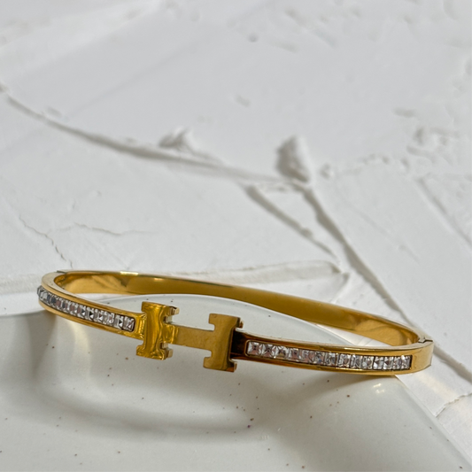 Bracelet H diamant [GOLD]