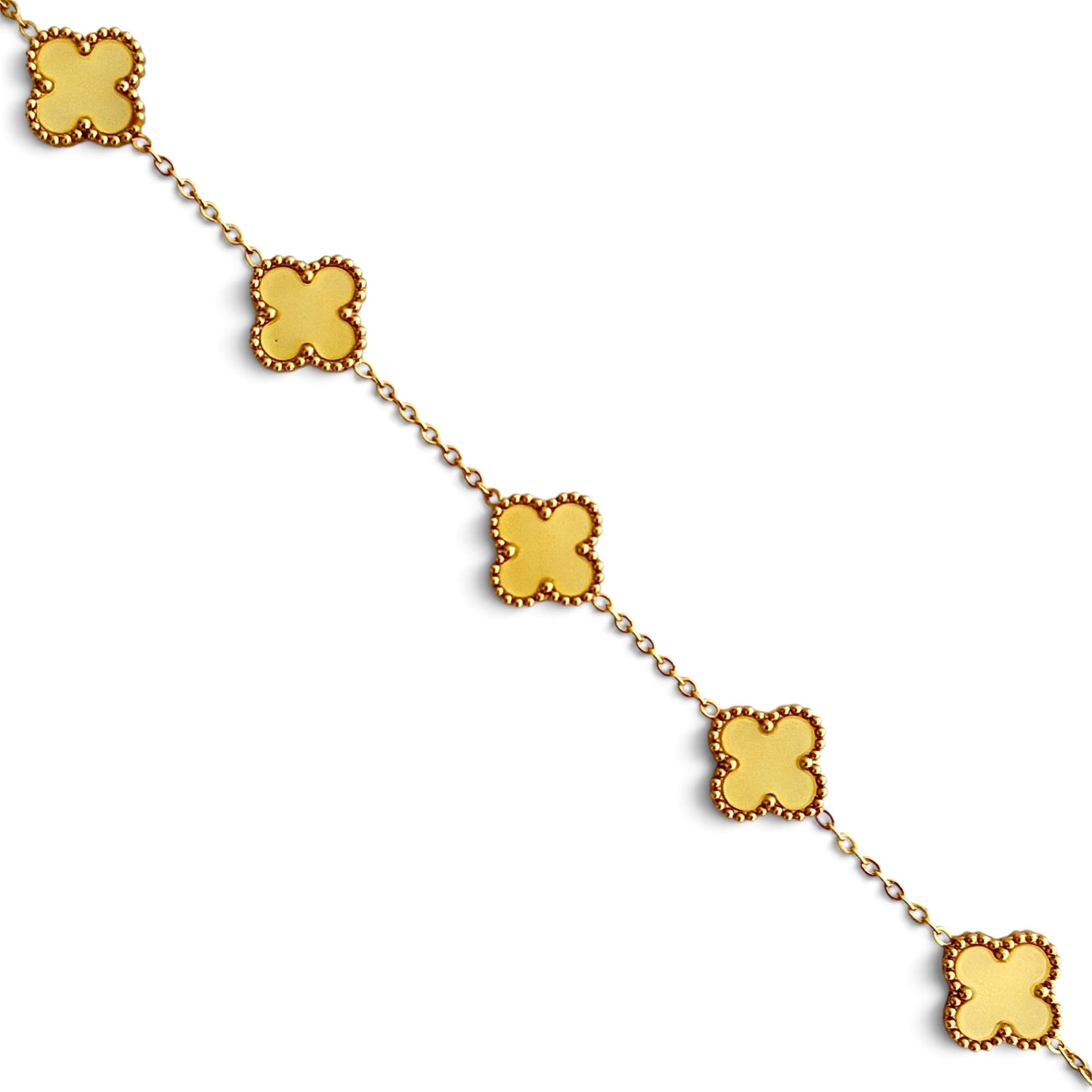 Bracelet trèfle [JAUNE]