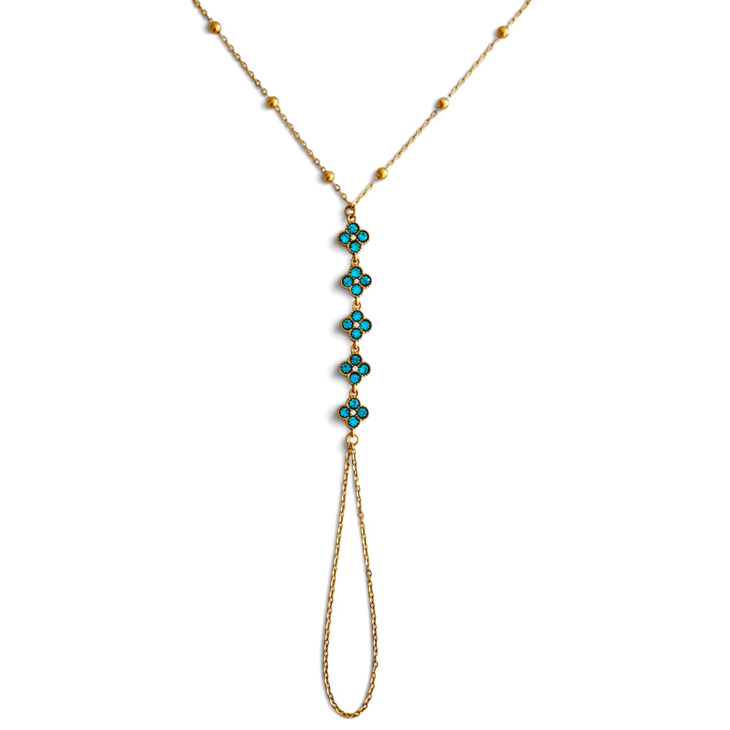 Chaîne de main Lina [TURQUOISE]