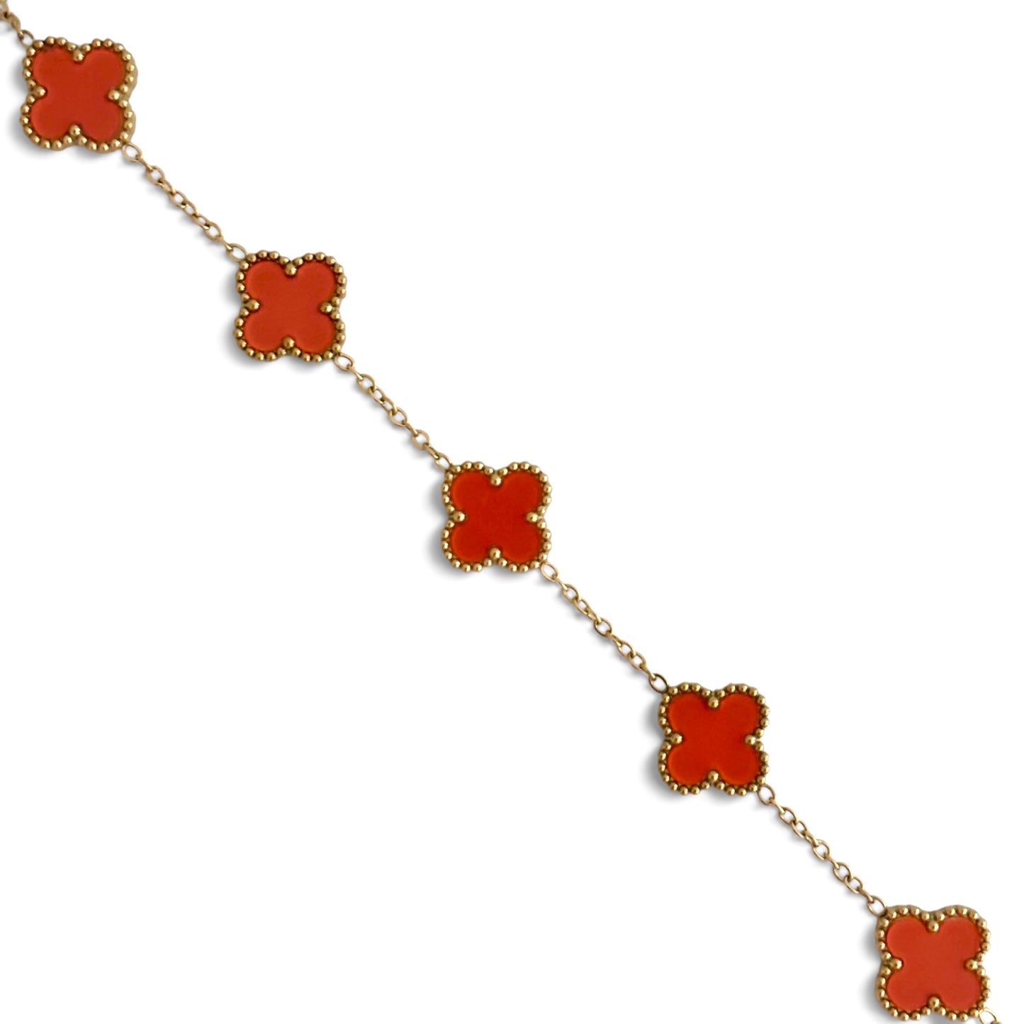 Bracelet trèfle [ORANGE]